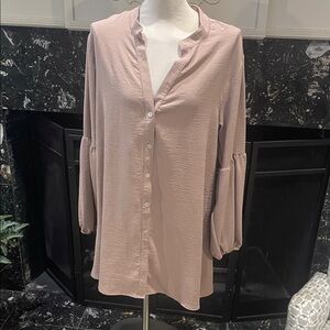 Elegant Pink Women's Tunic Top